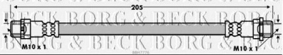 BORG & BECK bbh7776 -  Тормозной шланг